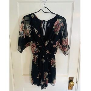 Multi-colored Floral Romper